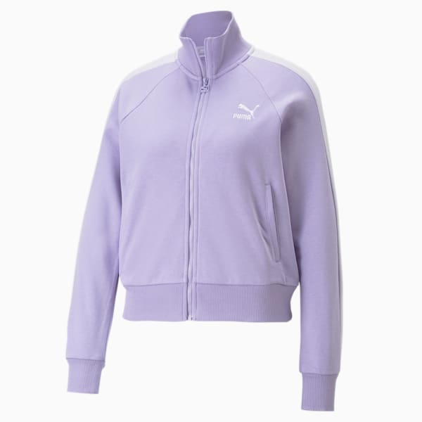 Iconic T7 Women's Track Jacket, Vivid Violet, extralarge