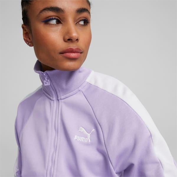 Iconic T7 Women's Track Jacket, Vivid Violet, extralarge-IND