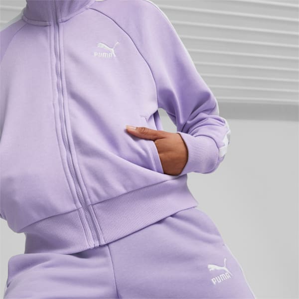 Iconic T7 Women's Track Jacket, Vivid Violet, extralarge-IND