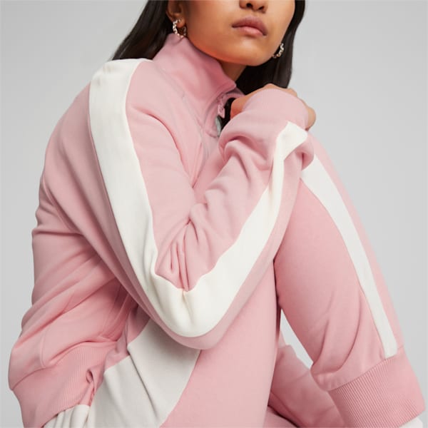 Iconic T7 Women's Track Jacket, Peach Smoothie, extralarge