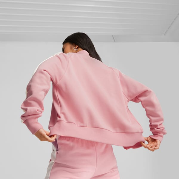 Iconic T7 Women's Track Jacket, Peach Smoothie, extralarge