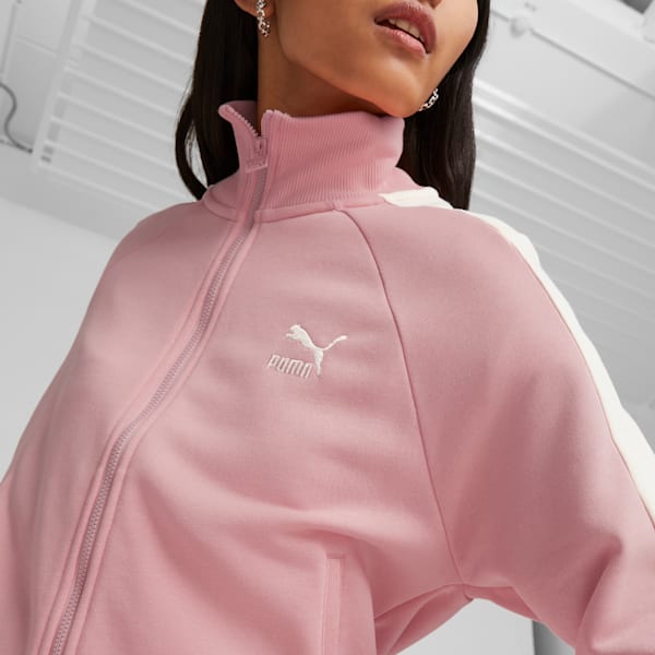 Iconic T7 Women's Track Jacket, Peach Smoothie, extralarge