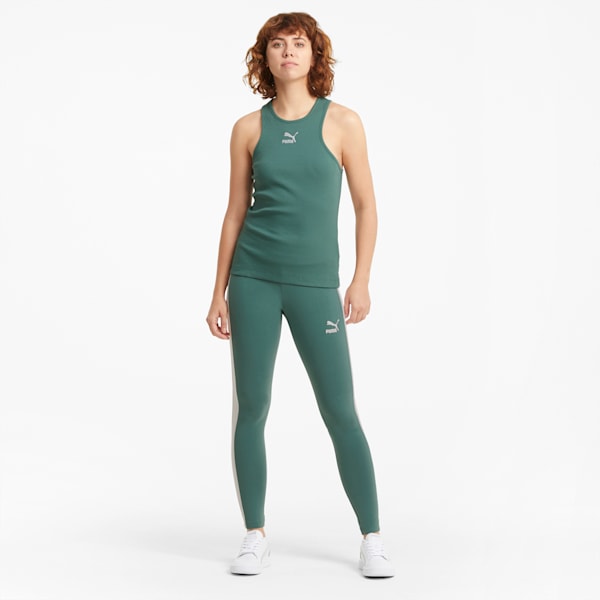 Iconic T7 Women's Leggings, Blue Spruce, extralarge-GBR