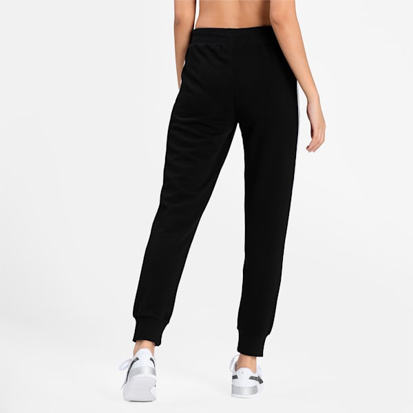 Puma black joggers womens on sale