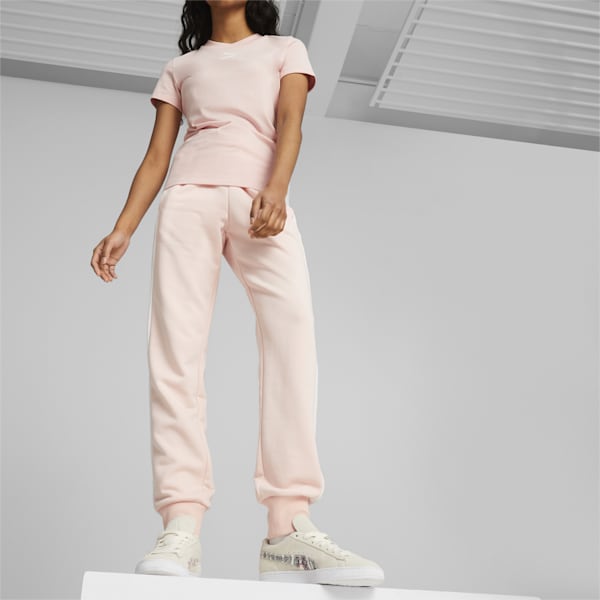 Pantalon de survêtement T7 Iconic Femme, Rose Dust, extralarge