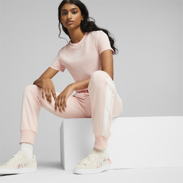 Iconic T7 Women's Trackpants, Rose Dust, extralarge-AUS