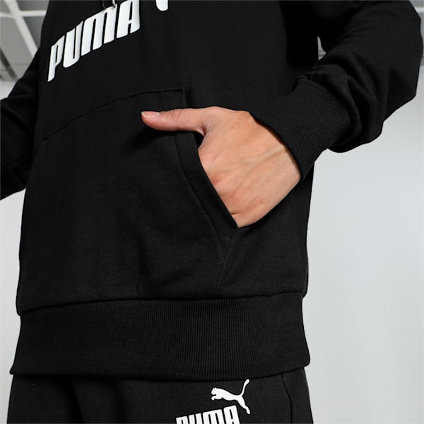 Classics Logo Regular Fit Men's Hoodie, Puma Black, extralarge-IND