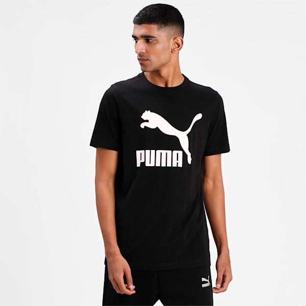 Classics Logo Regular Fit Men's T-shirt, Puma Black, extralarge-IND