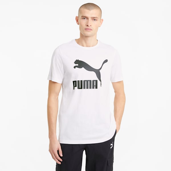 Classics Men's Logo Tee, Puma White, extralarge