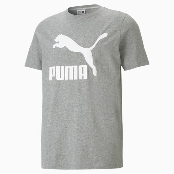 Playera Classics Logo PUMA para Hombre, Medium Gray Heather, extralarge