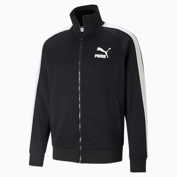 Iconic T7 Men's Track Jacket, Puma Black, extralarge-AUS