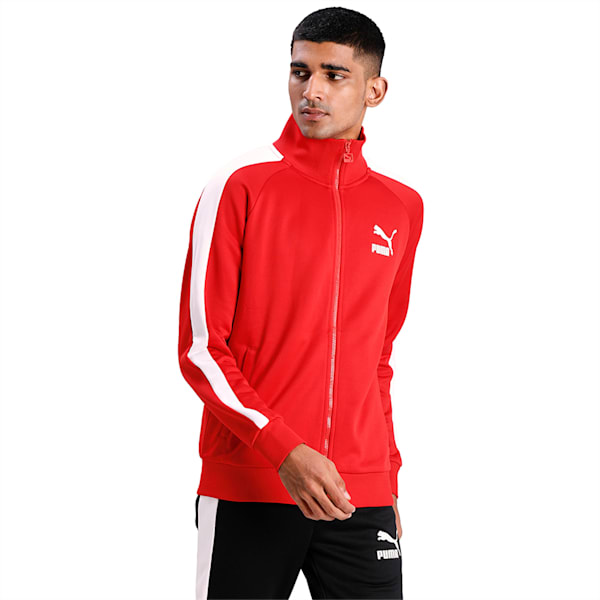 Iconic T7 Men's Track Jacket, High Risk Red, extralarge-IND