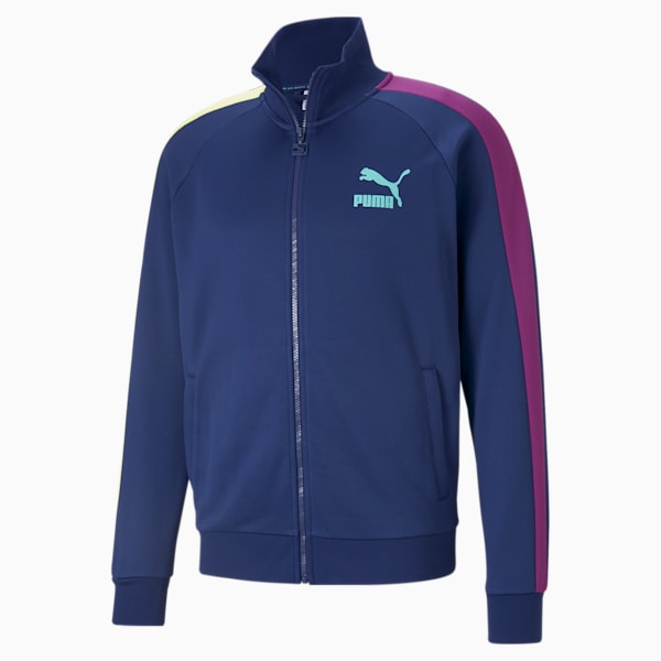 Iconic T7 Regular Fit Men's Track Jacket, Elektro Blue, extralarge-IND