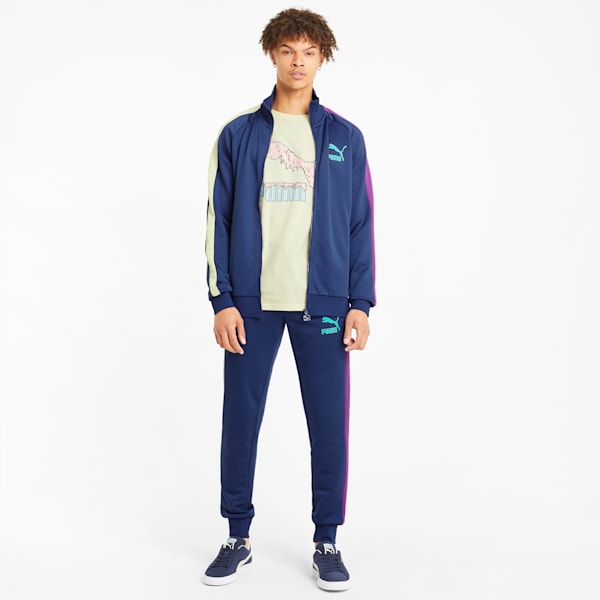 Iconic T7 Regular Fit Men's Track Jacket, Elektro Blue, extralarge-IND