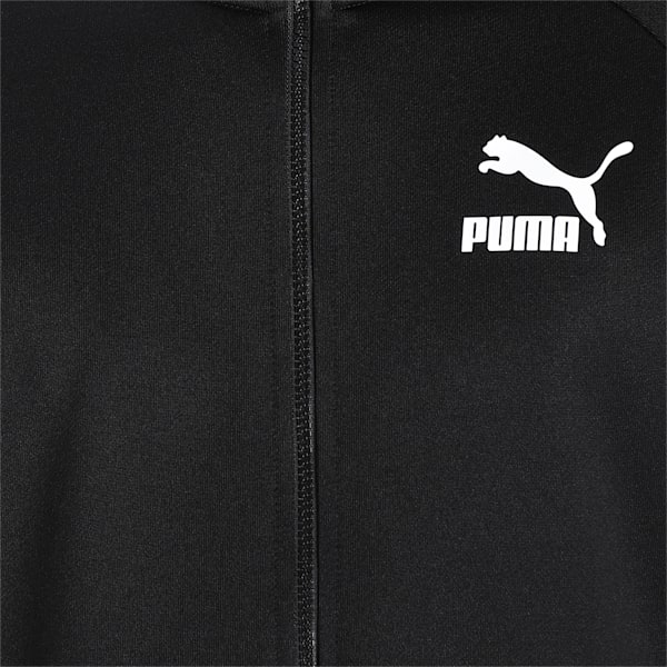 メンズ PUMA ICONIC T7 トラックジャケット, Puma Black-Green-Blue, extralarge-IND