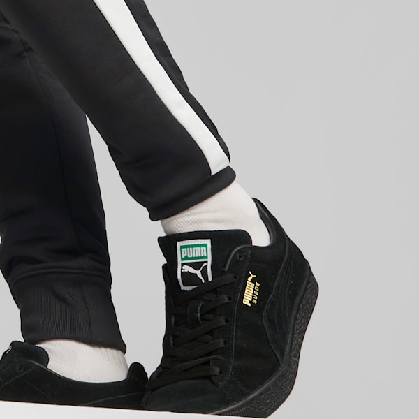 Iconic T7 Slim Fit Men's Track Pants, Puma Black, extralarge-IND