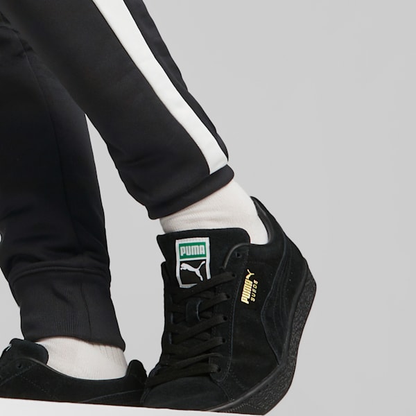 Puma T7 ICONIC Track Pants Black-Hot Heat