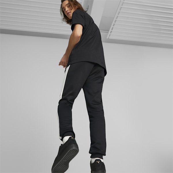 Iconic T7 Slim Fit Men's Track Pants, Puma Black, extralarge-AUS