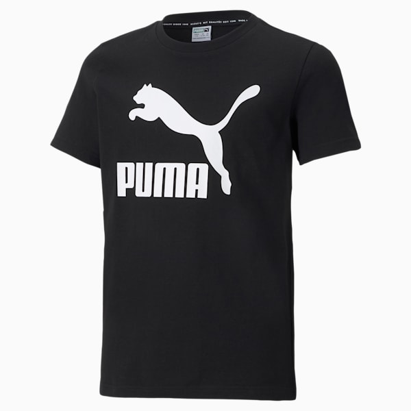 CLASSICS Big Kids' Tee, Puma Black, extralarge