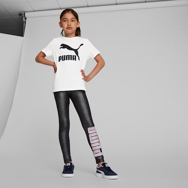 CLASSICS Big Kids' Tee, Puma White, extralarge