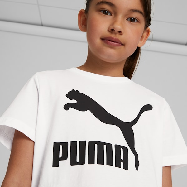 CLASSICS Big Kids' Tee, Puma White, extralarge