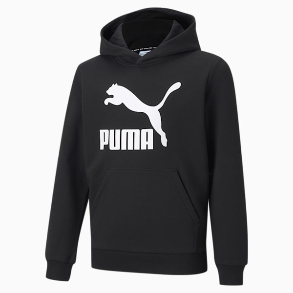 Chandail à capuche avec logo Classics Enfant et Adolescent, Puma Black, extralarge
