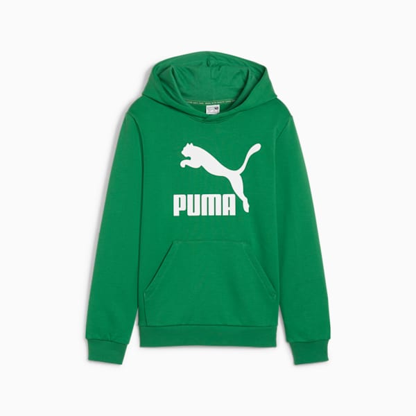 CLASSICS Logo Big Kids' Hoodie, Archive Green, extralarge