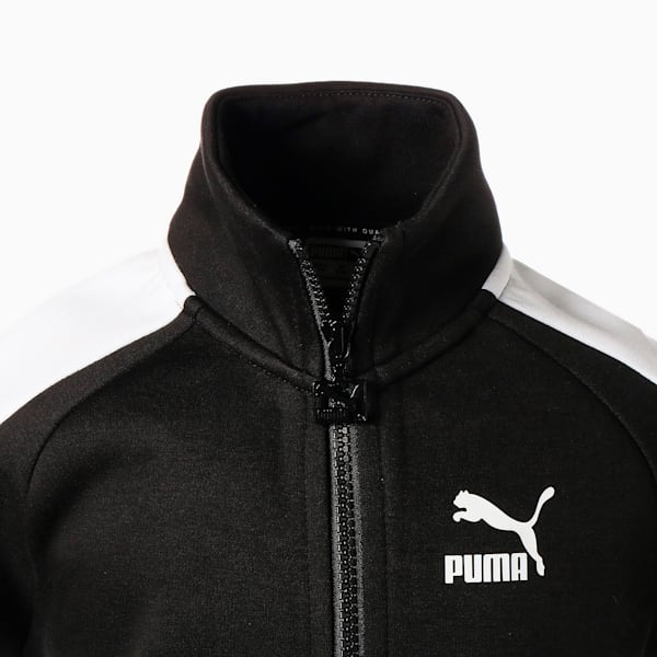 Chamarra de pista Iconic T7 juvenil, Puma Black-Puma White, extralarge