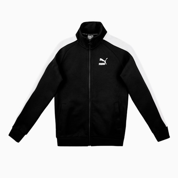 Iconic T7 Unisex Track Jacket, Puma Black-Puma White, extralarge-IND