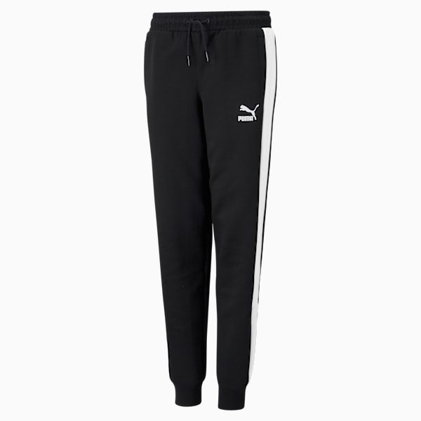Iconic T7 Track Pants Youth, Puma Black, extralarge