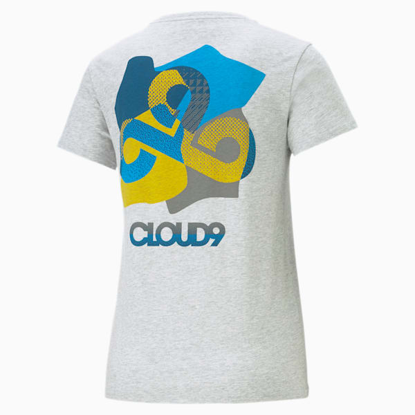 PUMA x CLOUD9 Jigsaw Women's Tee, Light Gray Heather, extralarge