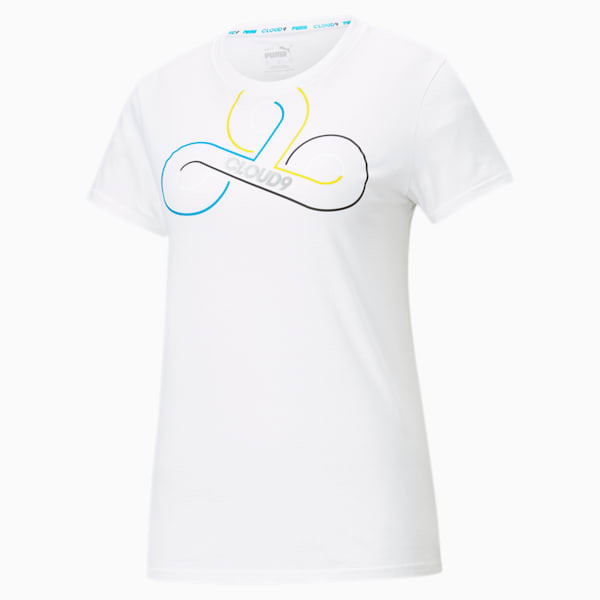 PUMA x CLOUD9 Disconnect Women's Tee, Puma White, extralarge