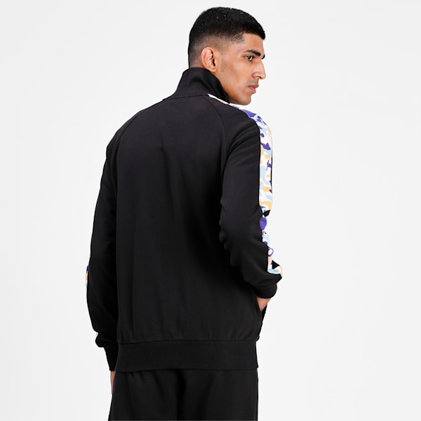 Classics Graphic T7 Printed Men's Jacket, Puma Black-AOP, extralarge-IND