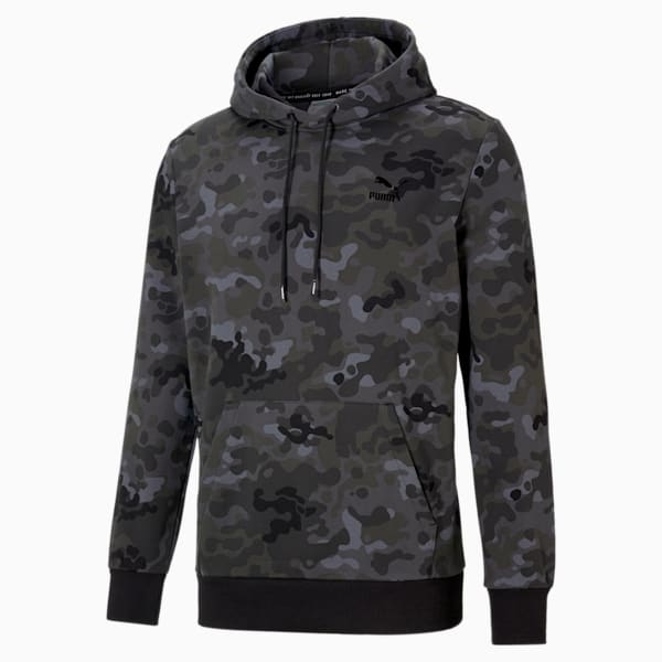 Sudadera Classics Graphic Printed para Hombre, Puma Black, extralarge