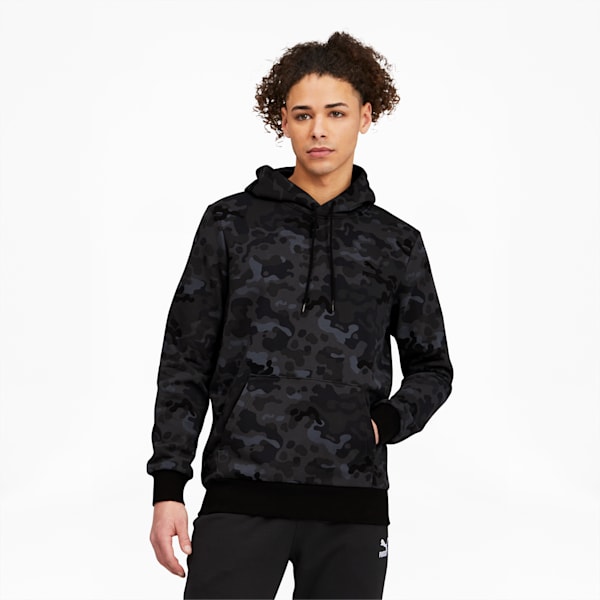 Sudadera Classics Graphic Printed para Hombre, Puma Black, extralarge