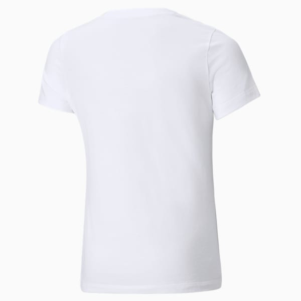 Classics Logo Girls' Tee, Puma White, extralarge