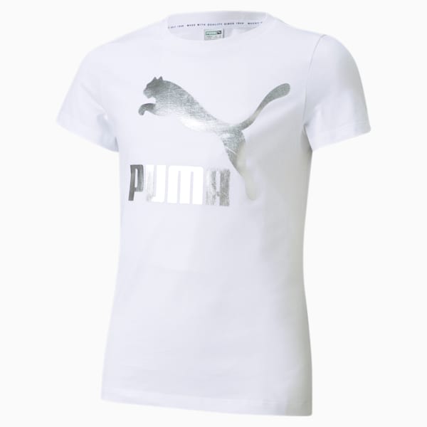 T-shirt à logo Classics Enfant et Adolescent, Puma White, extralarge