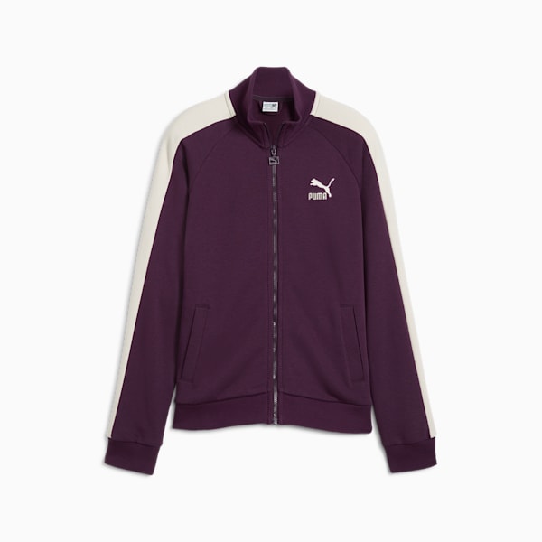 Classics T7 Girls' Track Jacket, Midnight Plum, extralarge