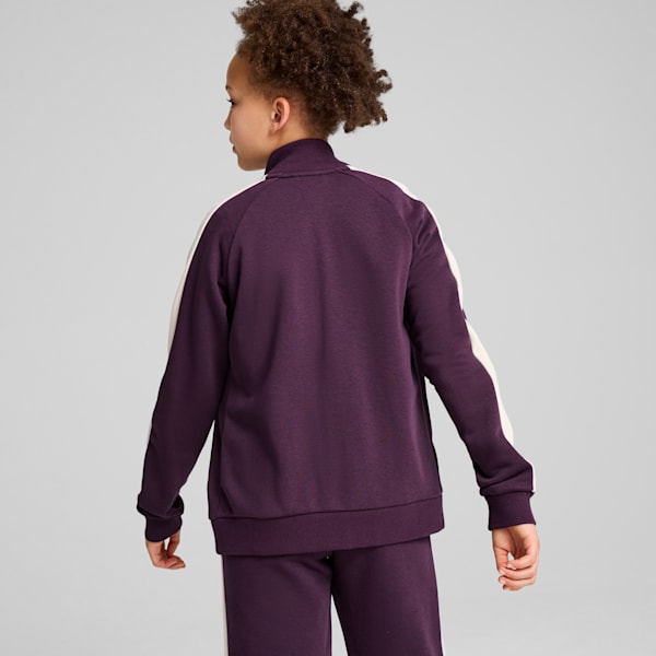 Classics T7 Girls' Track Jacket, Midnight Plum, extralarge