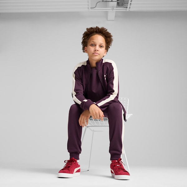 Classics T7 Girl's Track Jacket, Midnight Plum, extralarge-IND
