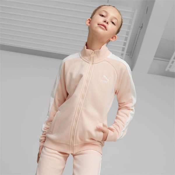 Classics T7 Youth Track Jacket, Rose Dust