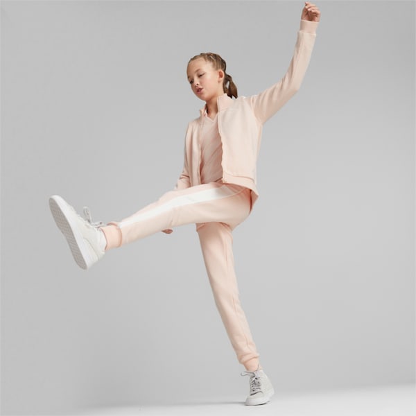 Classics T7 Girl's Track Jacket, Rose Dust, extralarge-IND