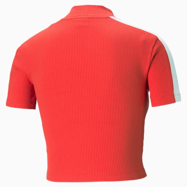Classics Women's Mock Neck Top, Poppy Red, extralarge