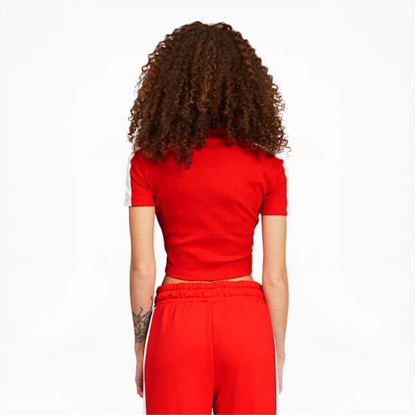 Classics Women's Mock Neck Top, Poppy Red, extralarge