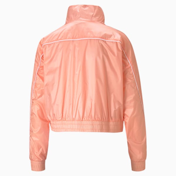 Iconic T7 Woven Women's Track Relaxed Jacket, Apricot Blush, extralarge-IND