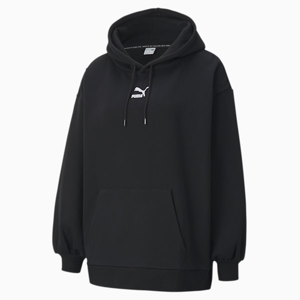 PFC: 001-2 - Women's Oversized Hoodie - Midnight Black