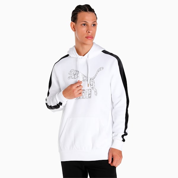 LUXE Men's Hoodie, Puma White, extralarge-IND