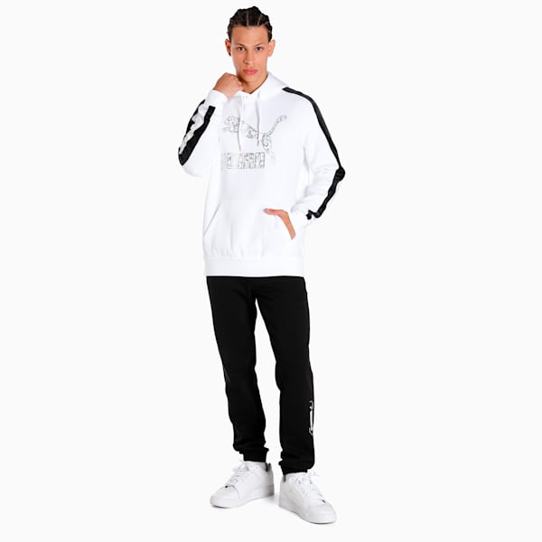 LUXE Men's Hoodie, Puma White, extralarge-IND