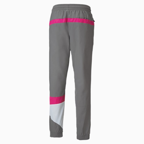 Formstrip Woven Men's Basketball Pants, CASTLEROCK-Pink Glo, extralarge-AUS