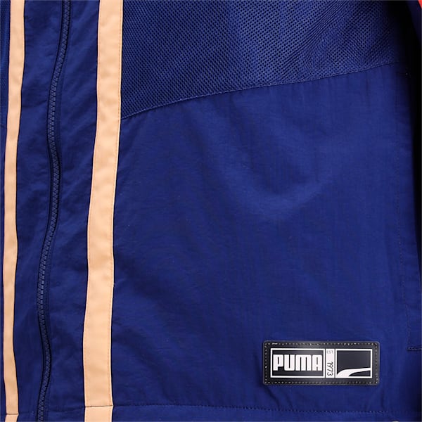 Court Side Men's Basketball Jacket, Elektro Blue, extralarge-IND